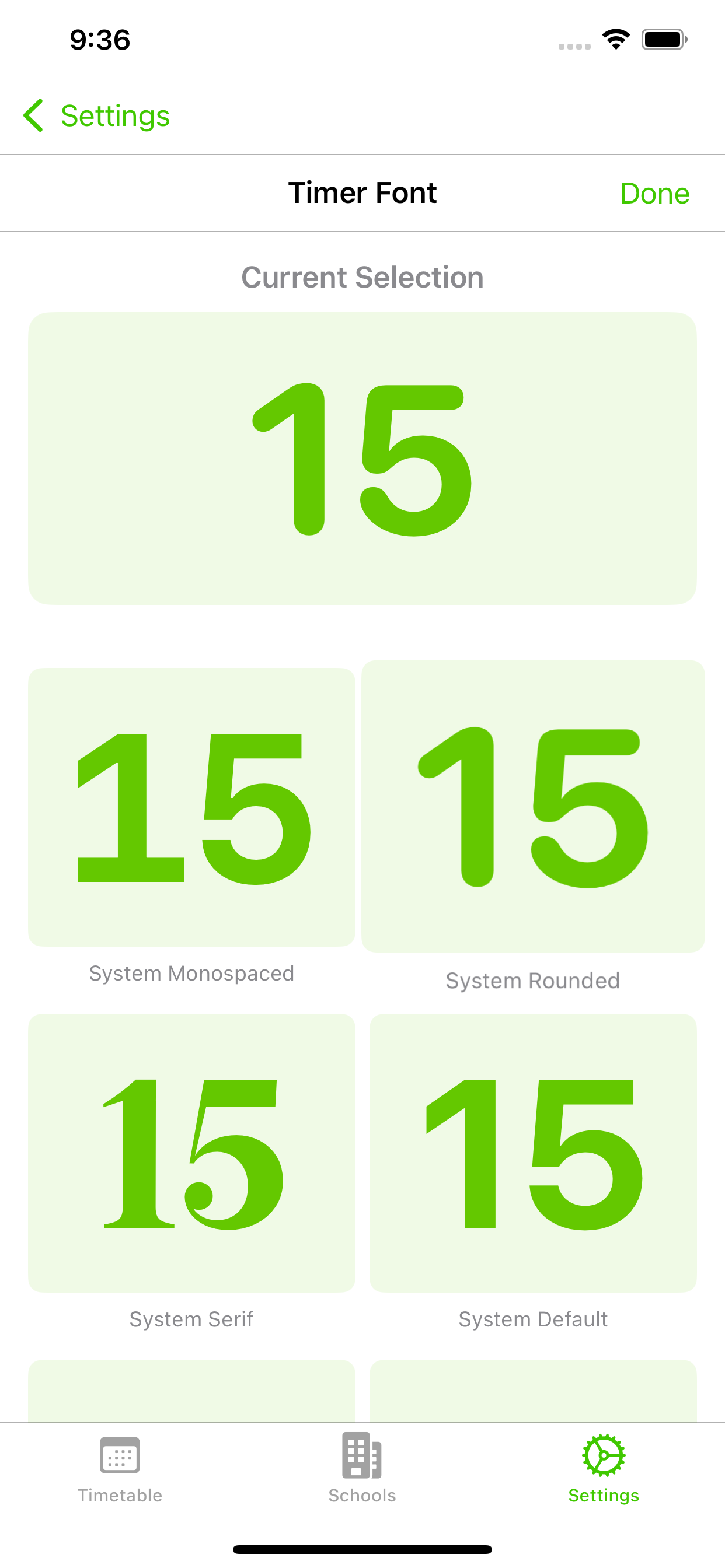 Bell Times countdown timer