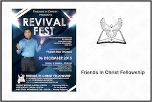 Friends In Christ Fellowship – Revival Meeting 2015