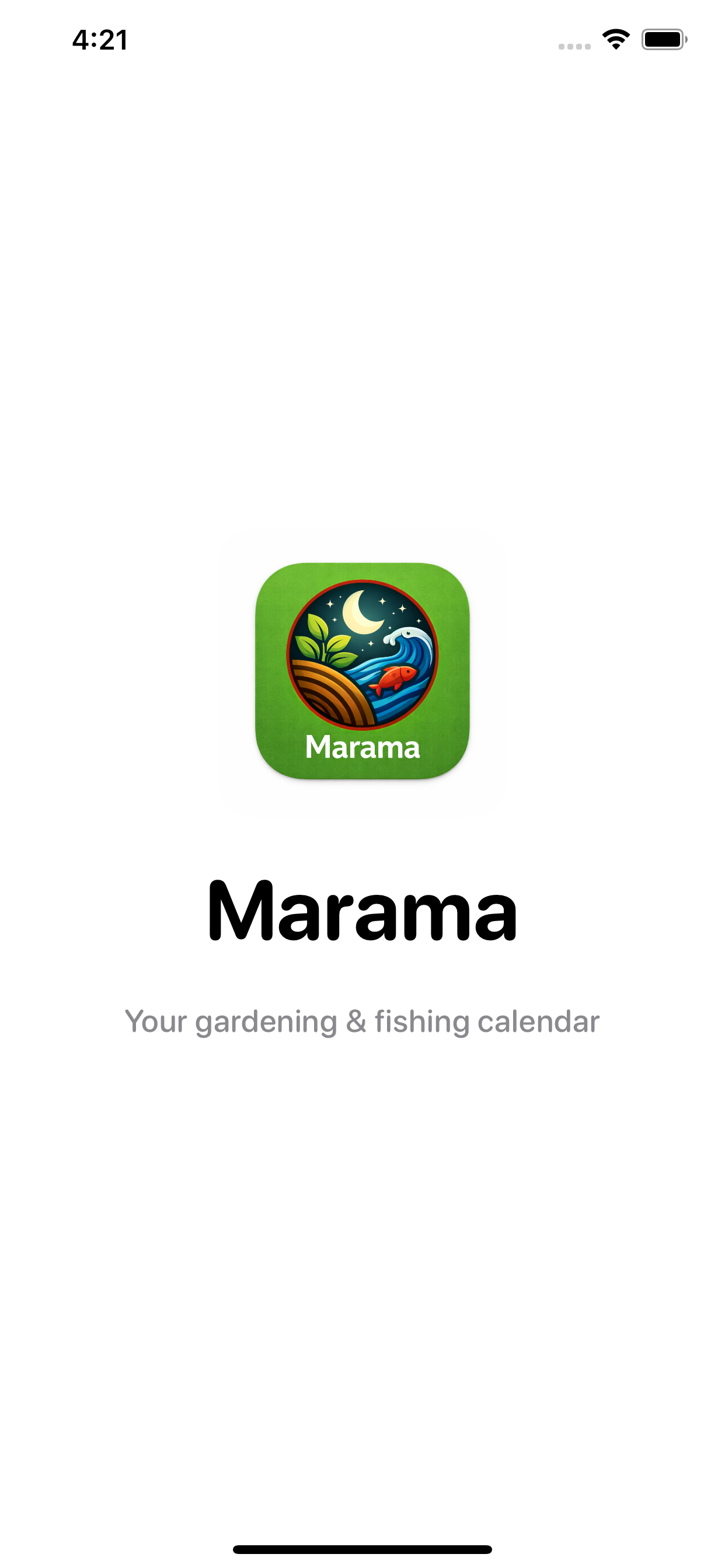 Marama splash screen