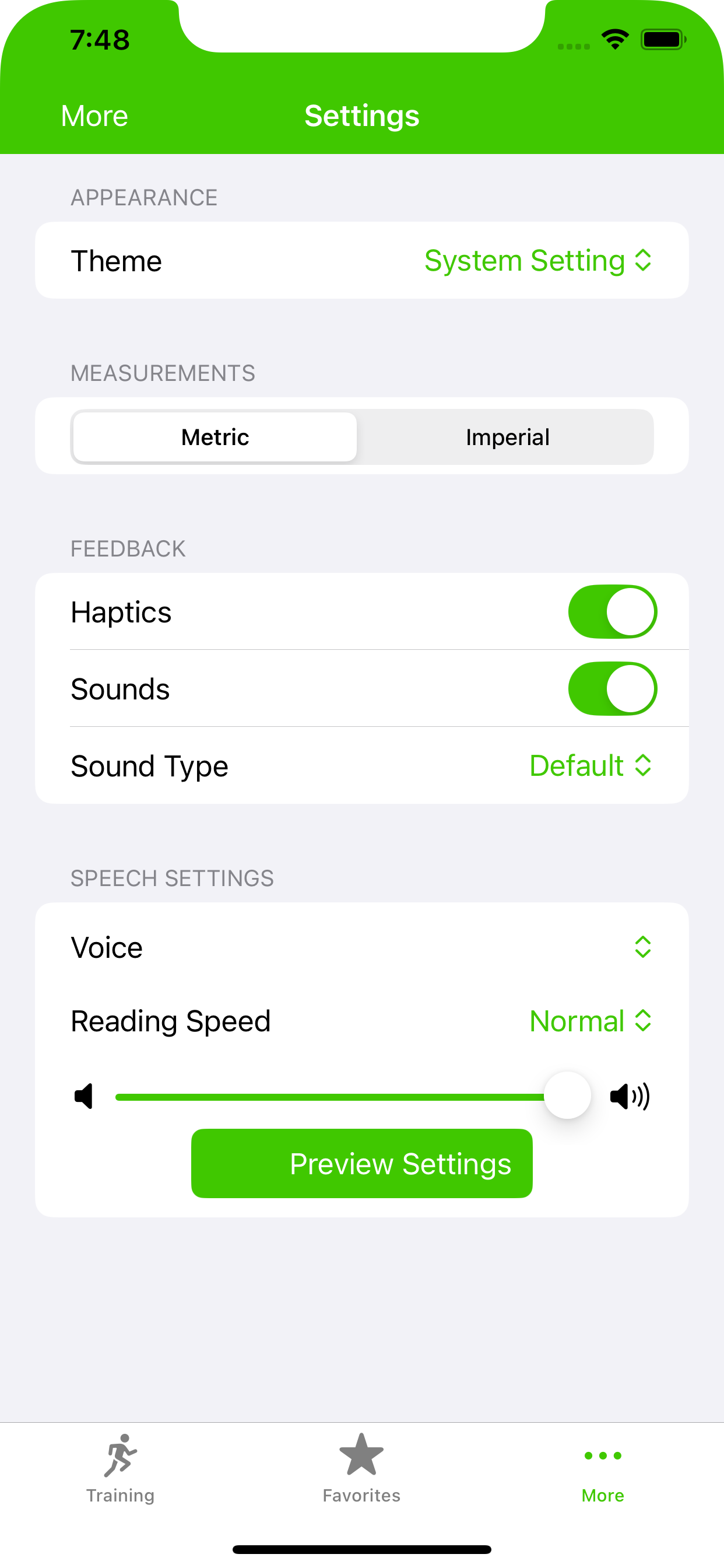 RefTrainer settings