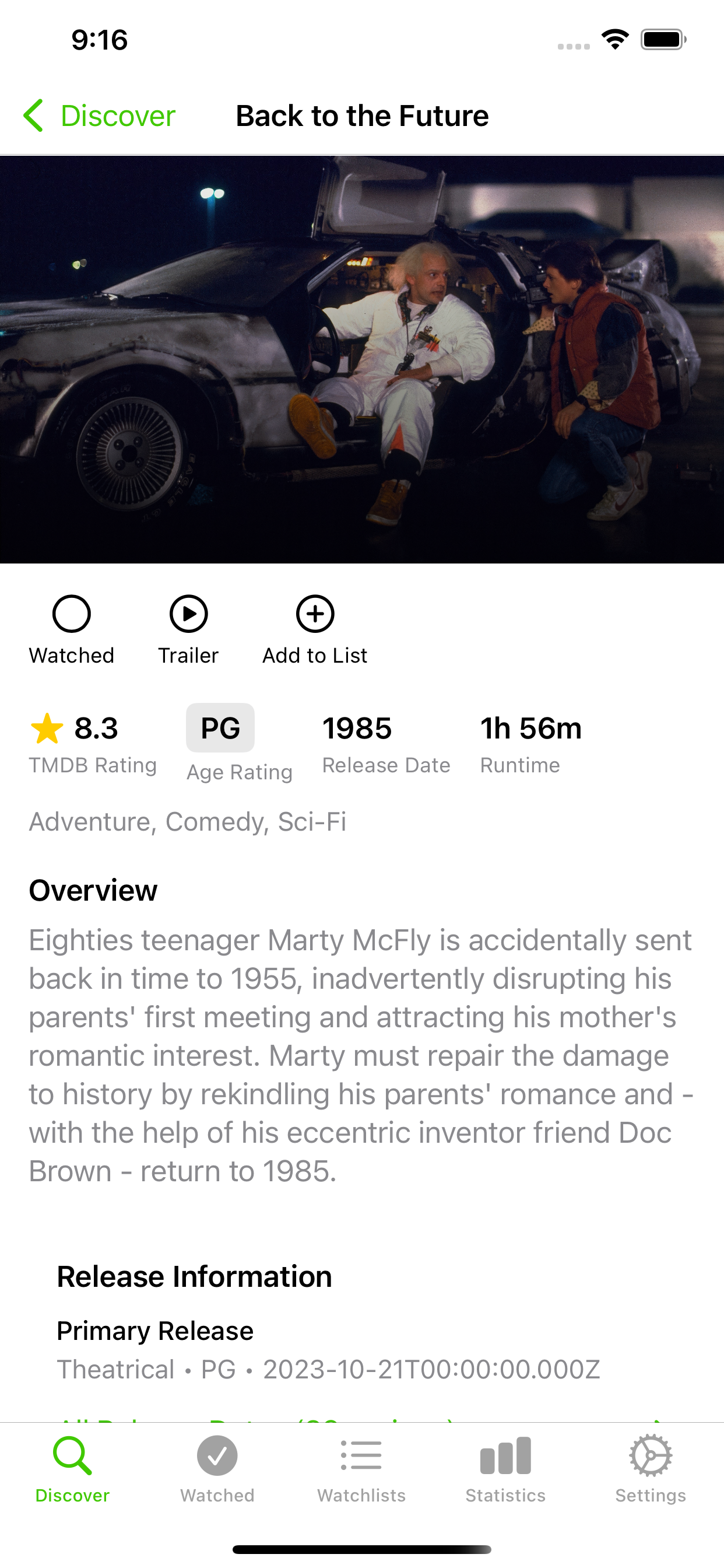 SeenTracker movie detail