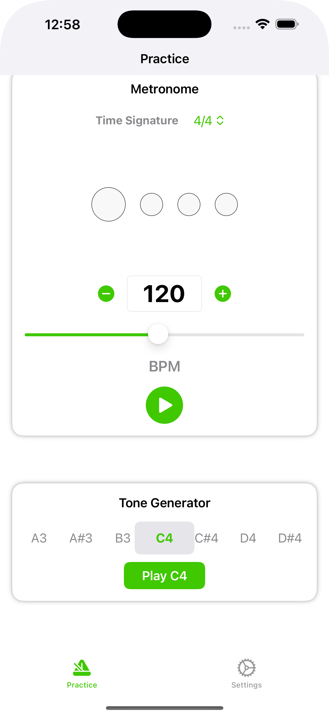Vocal Buddy LED metronome