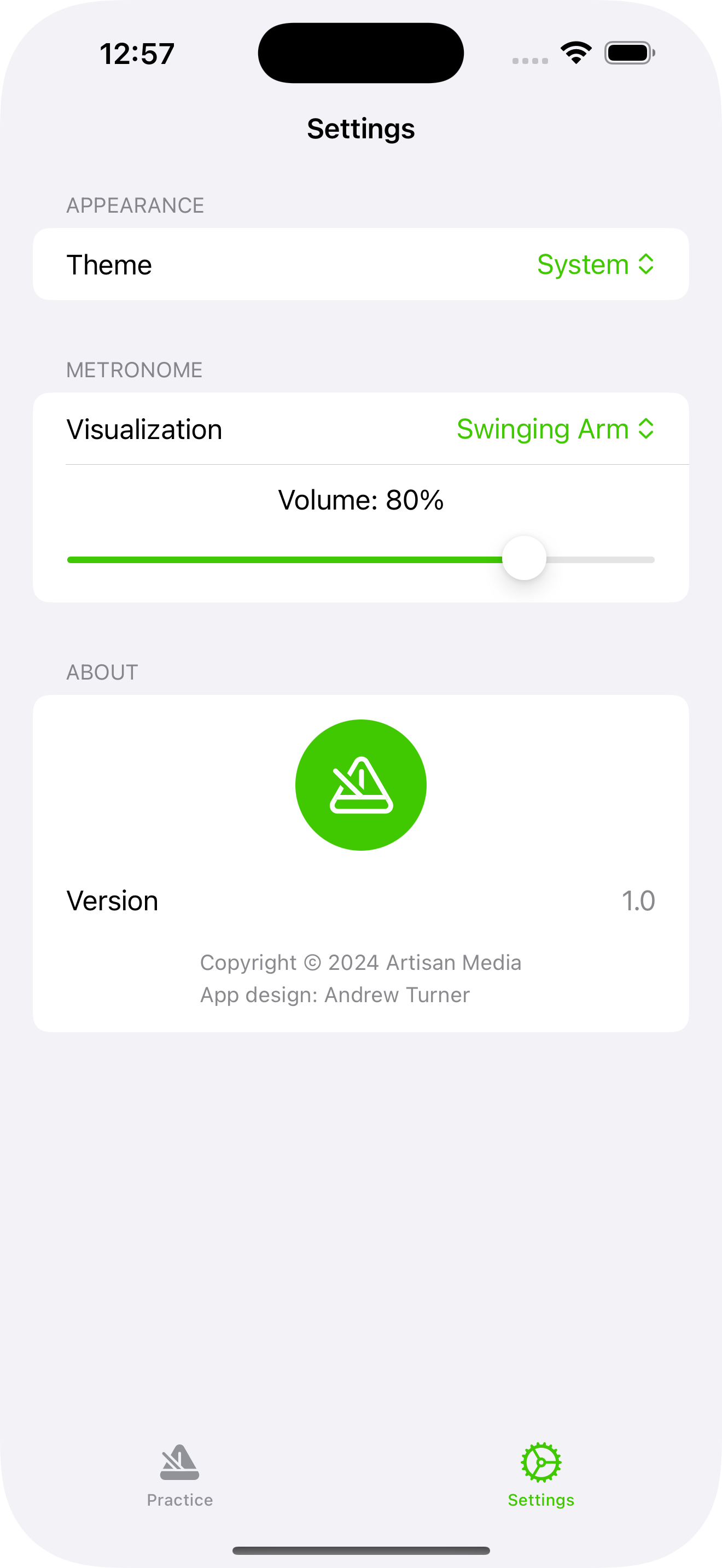 Vocal Buddy settings